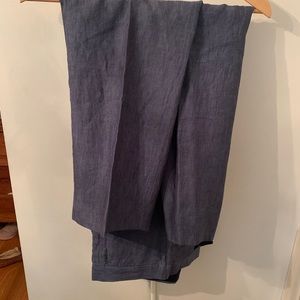 Banana Republic 100% Linen Blue Pants